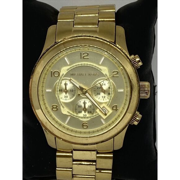 Michael Kors Runway MK8077 Women Stainless Steel Analog Dial Quartz Watch JK450 - Picture 2 of 12